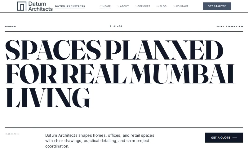 Datum Architects — Axiom template