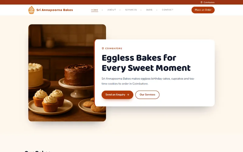 A finished example site