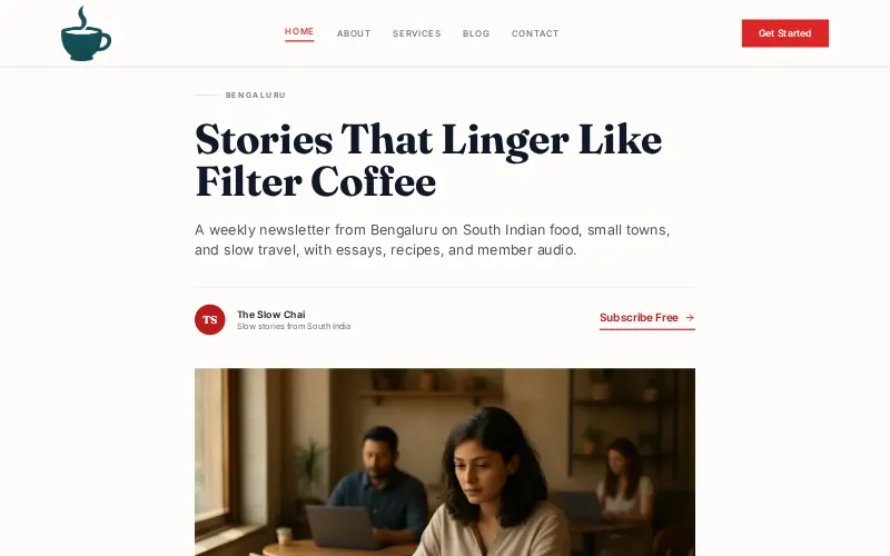 The Slow Chai — Journal template