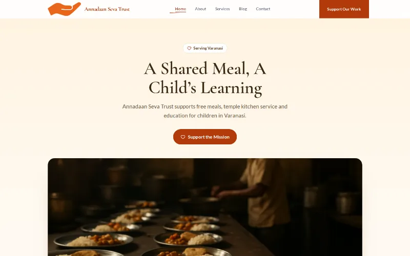 Annadaan Seva Trust — Seva template
